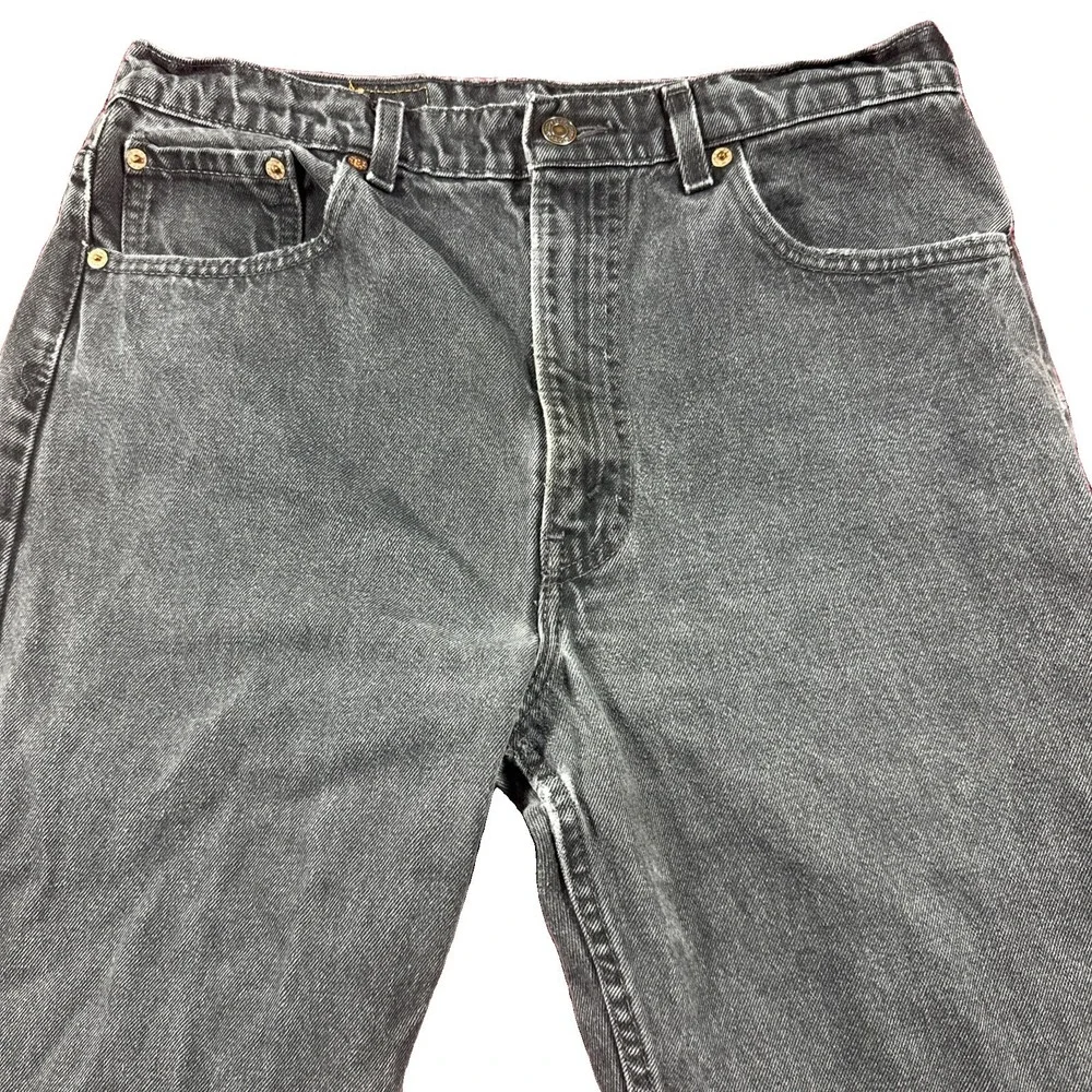 Vintage Levis 505 Faded Black Jeans Mens (Fit 32/33) Made in USA Straight Leg